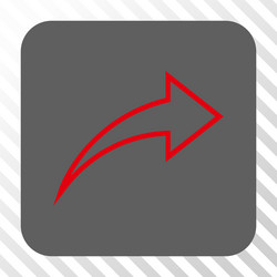 redo rounded square button vector image