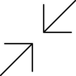 exit fullscreen line icon design vector image