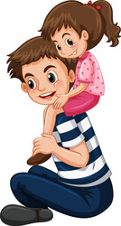 Double Meaning of Piggyback Ride Stock Vector - Illustration of cute,  lovely: 29957273