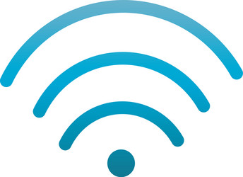 internet wifi user interface blue gradient vector image