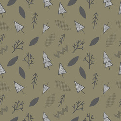 scandinavian seamless pattern with trees stock vector