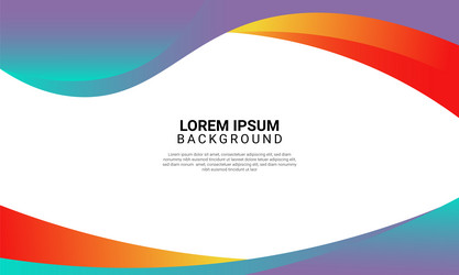 gradient curve and wavy on white background vector image