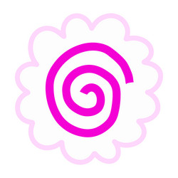 Narutomaki simple hand drawn doodle vector