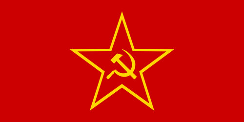 Flag of soviet union army red vector