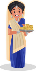 Indian gujarati woman cartoon Royalty Free Vector Image Indian gujarati woman cartoon Royalty Free Vector Image