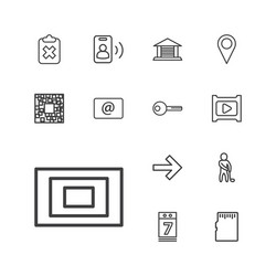 13 web icons vector