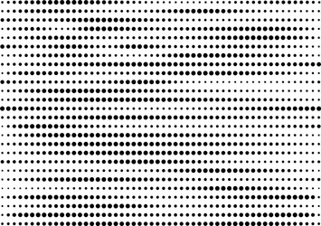 Black dots in horizontal lines pattern vector