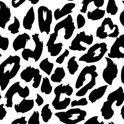 Leopard print pattern repeating seamless vector