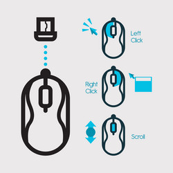 Modern Mouse Icon - Pointer Style vector