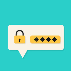secure login access notification vector image