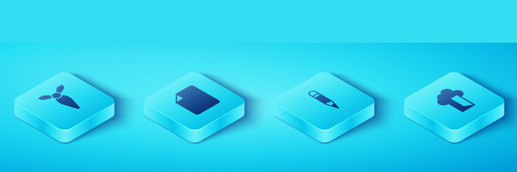 set isometric tie file document cloud database vector image
