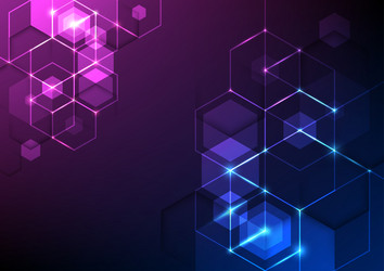 background consisting of set hexagonal cells vector image