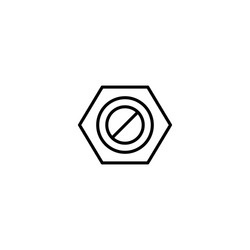 nut bolt icon vector