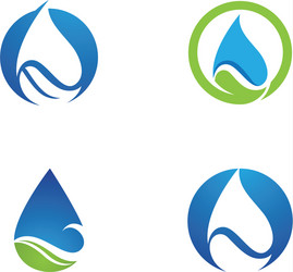 water drop logo template design Vector Image