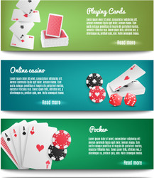 casino online realistic banners vector