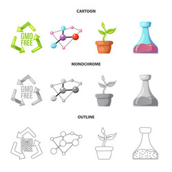 isolated object of and sign set ve vector image
