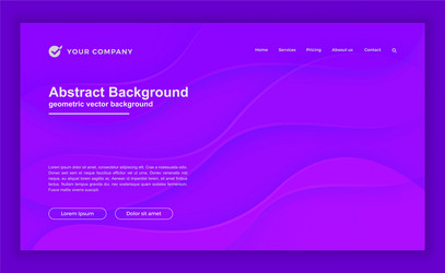 abstract dynamic purple background for web page vector image