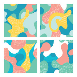 Abstract Pattern Set - Colorful Shapes vector image