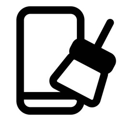 boosting efficiency by clearing cache vector image