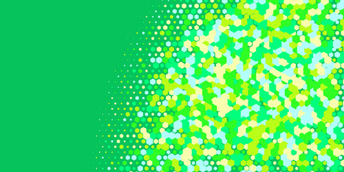 geometric multi size hexagon with color vector image