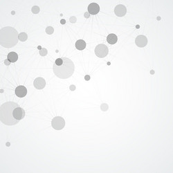 abstract polygonal network shapes with connecting vector image
