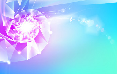 Abstract Science Background - Polygons & Triangles vector image