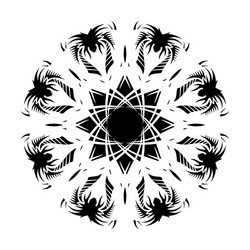 black tribal tattoo 0005 Vector Image
