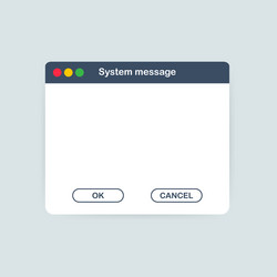 Classic Operating System Error Message vector