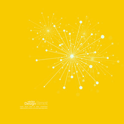 array with dynamic emitted particles vector image