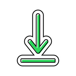 Arrow pointing loading process color icon vector