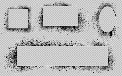 Graffiti template spray stencil banner Royalty Free Vector