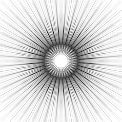geometric circular pattern abstract monochrome vector image