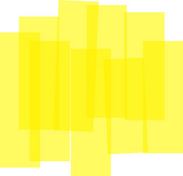 intersecting yellow rectangles create a dynamic vector image