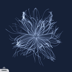 array with dynamic particles 3d futuristic vector image