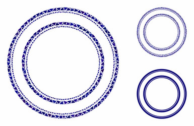 double circle frame composition icon humpy vector