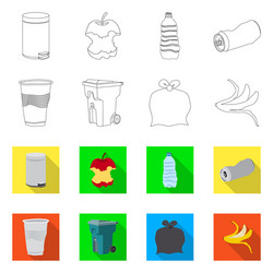 isolated object dump and sort symbol set vector image