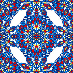 seamless background with abstract ethnic pattern vector image