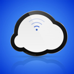 abstract isolated cloud computing concept vector image