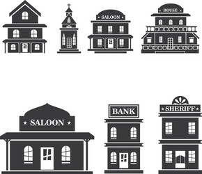 building west icon Vector Image
