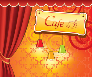 cafe design vector