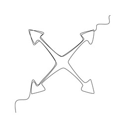 Cartoon arrow game interface element cursor vector