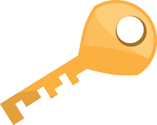 Isolated door key Royalty Free Vector Image - VectorStock
