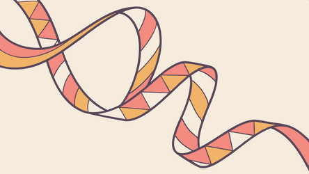 dynamic abstract ribbon flow design generative ai vector image