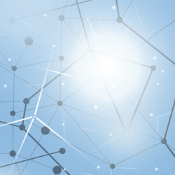 geometric abstract background with connected lines vector image