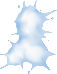 Snow exploding vector