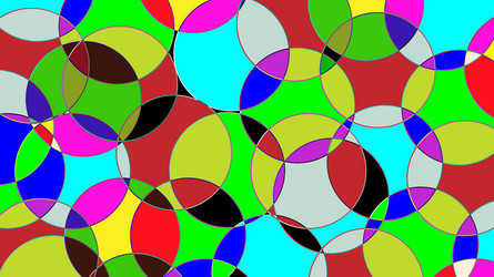 abstract colorful circle shine and layer element vector image