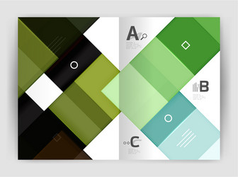 set of front and back a4 size pages business vector