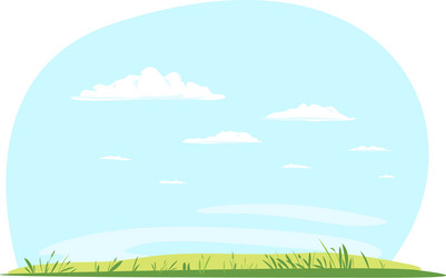 Empty glade in summer day vector