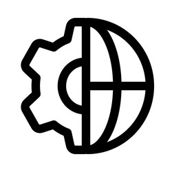 website configuration for smooth browsing vector image