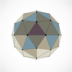 3d digital wireframe spherical object made using vector image
